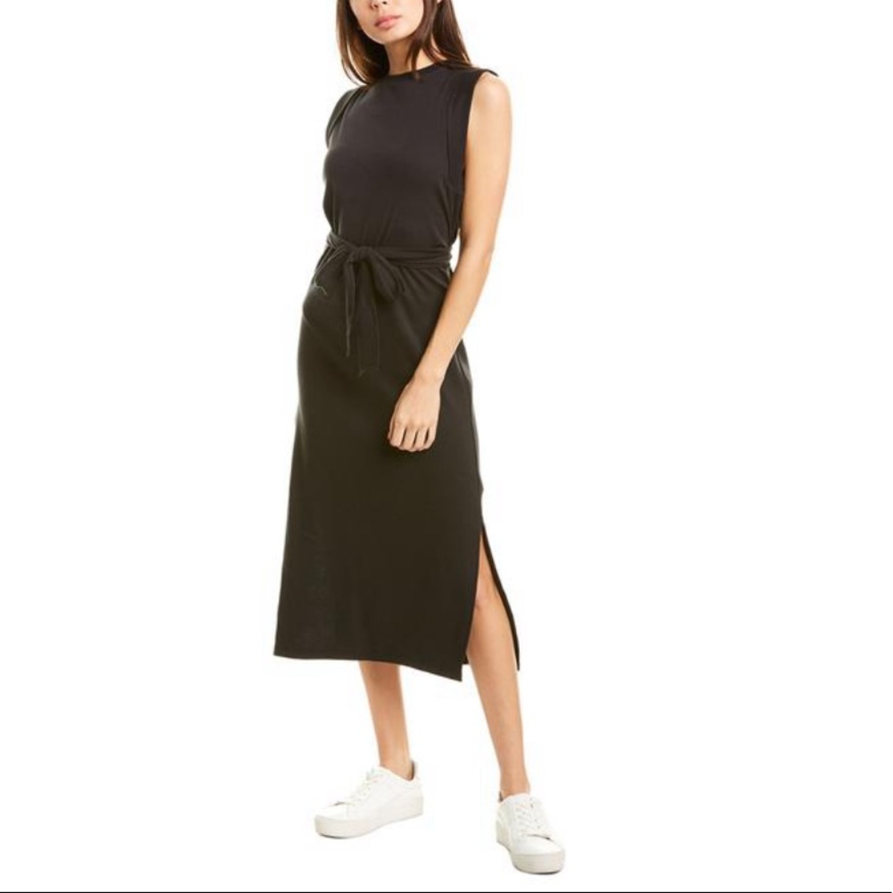 NWT Vince Wrap Waist Midi Waist Open Back Dress
